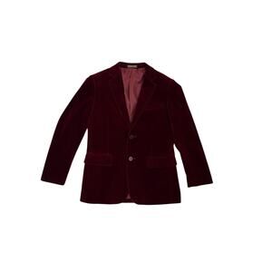 Spring Notion Burgundy Velvet Holiday Red Blazer Youth 12
